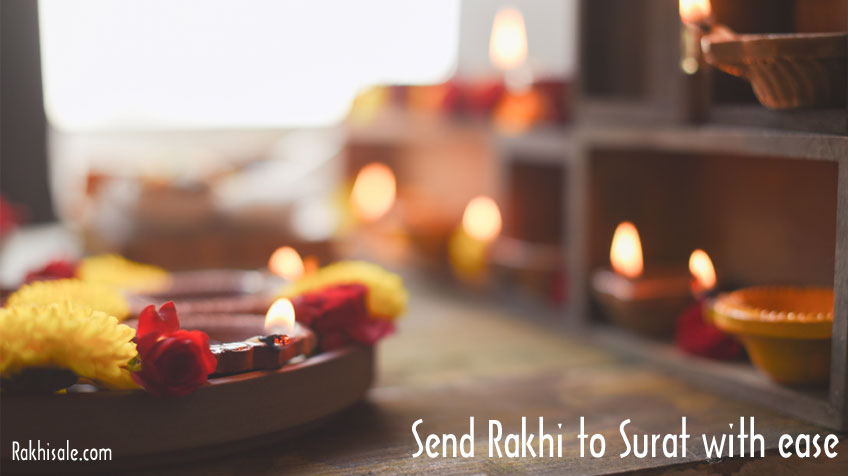 Rakhi Gifts to Surat with ease