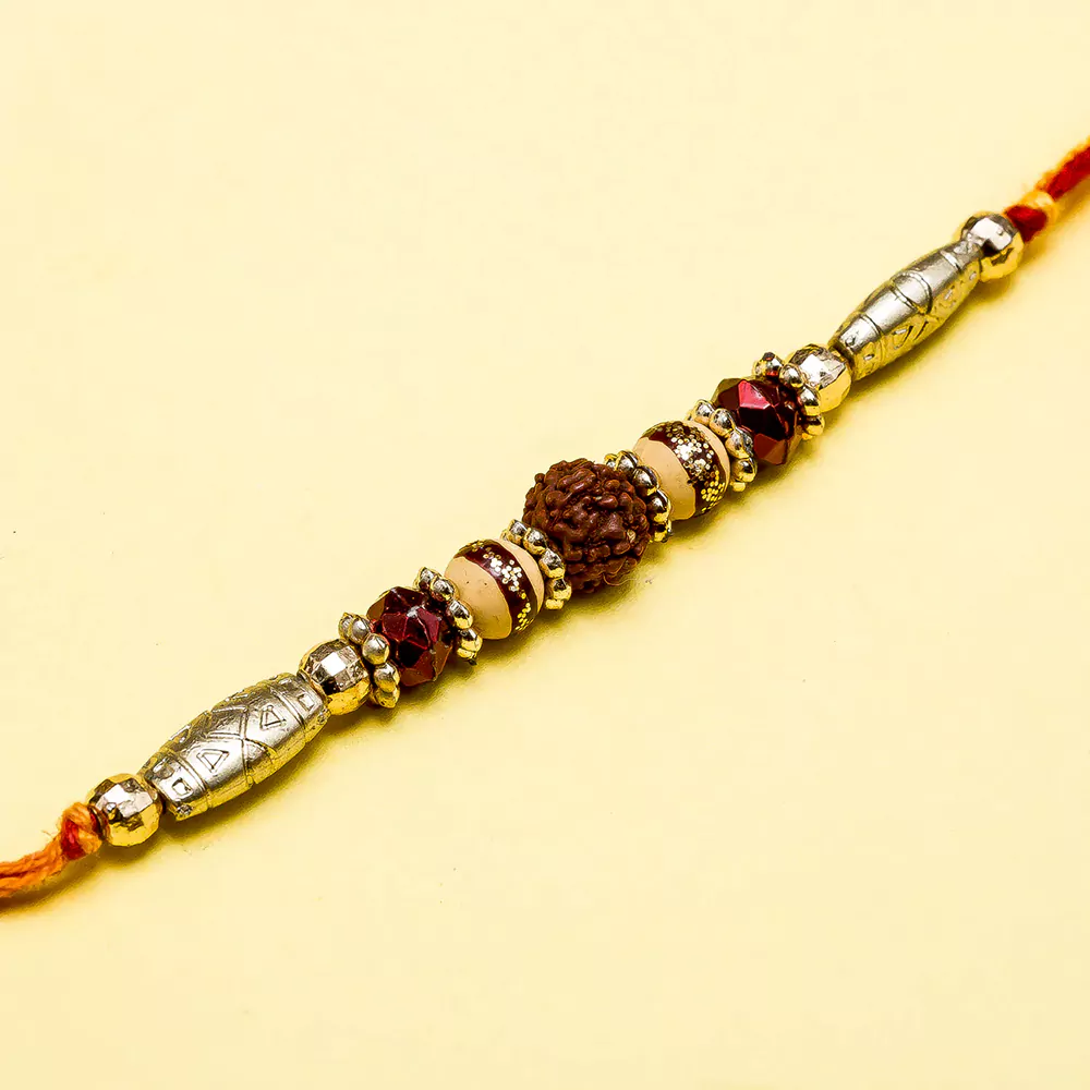 gold stone beads natural rudraksh