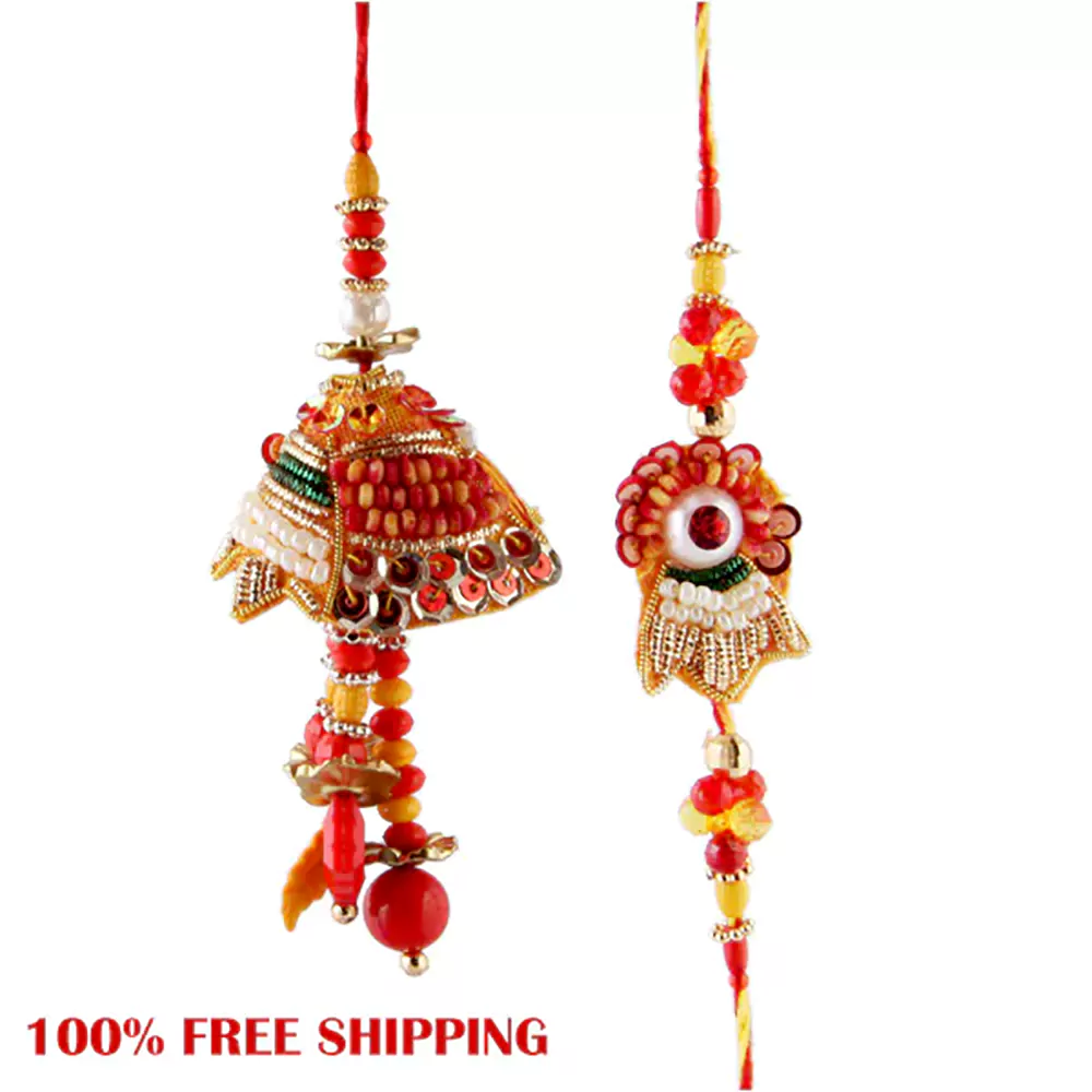 Wonderful art rakhi pair canada free ship