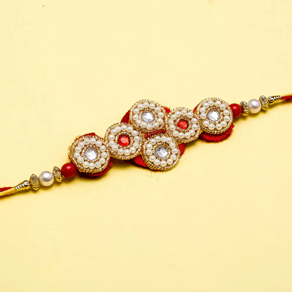 Delight pearl rakhi for brother