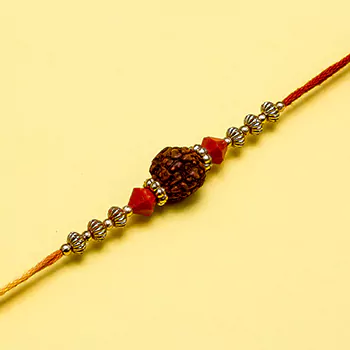 Blessed rudraksha rakhi