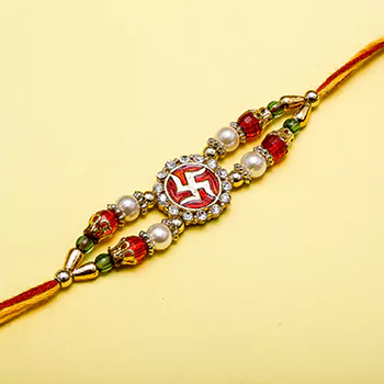 Fortunate swastik rakhi