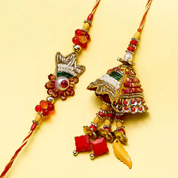 Wonderful art rakhi pair