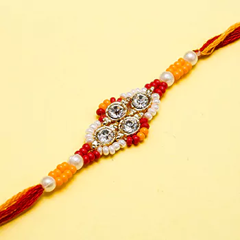 Sparkling diamond rakhi