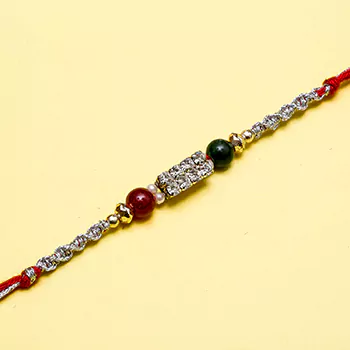 Luxurious diamond rakhi
