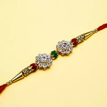 superb diamond rakhi