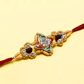 Exclusive kundan rakhi