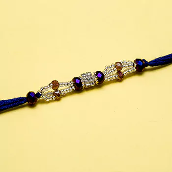 Earth style pearl rakhi