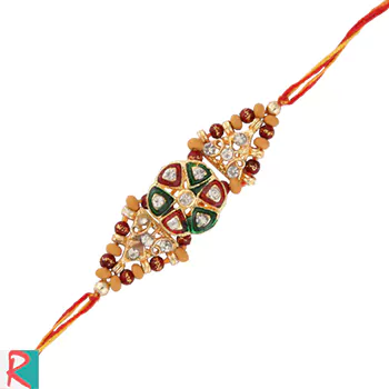 Rare kundan design rakhi