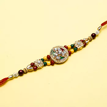 Unique jewel kundan  rakhi