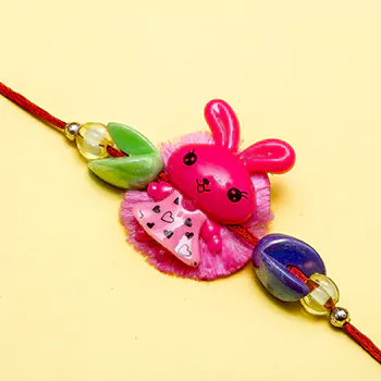 Pink cat kids rakhi