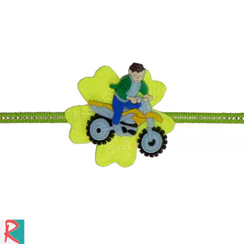 Motorbike cartoon kids rakhi