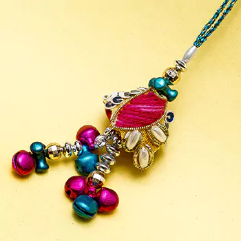 Colorful lumba rakhi