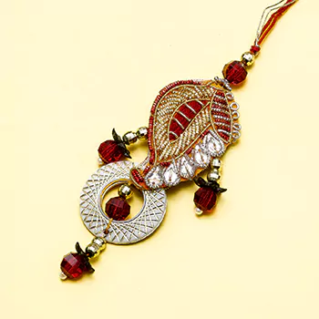 zari work lumba rakhi