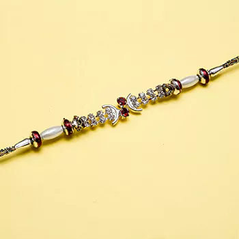 Divine diamond rakhi for brother
