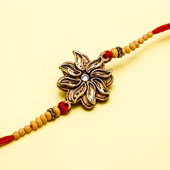 Brass Sun Rakhi For Brother