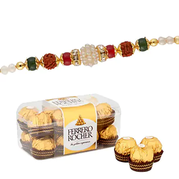 16 pc ferrero rocher with rakhi