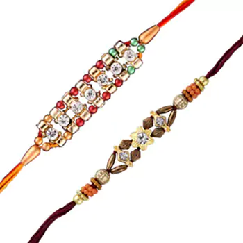 2 diamond rakhi