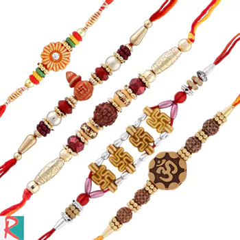 5 moli rakhi set for brothers