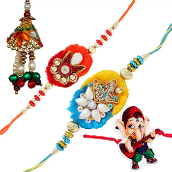 Four rakhi set 14