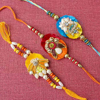 Zardosi Rakhi Set