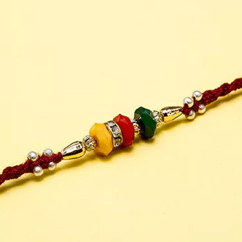 American diamond beads rakhi