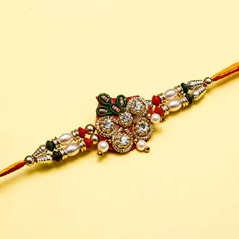 floral zardozi string pearls